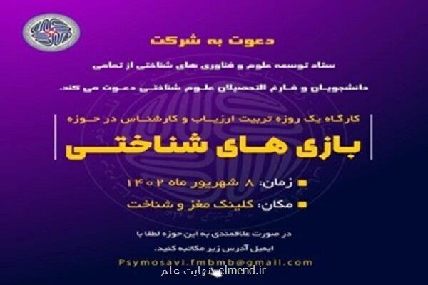 برگزاری کارگاه آموزشی بازی های شناختی