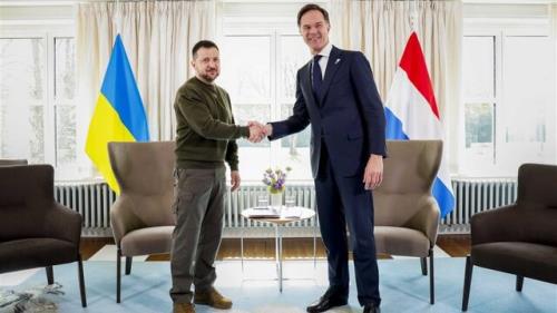 زلنسکی و نخست وزیر هلند درباره ی کمک های آتی به اوکراین صحبت کردند
