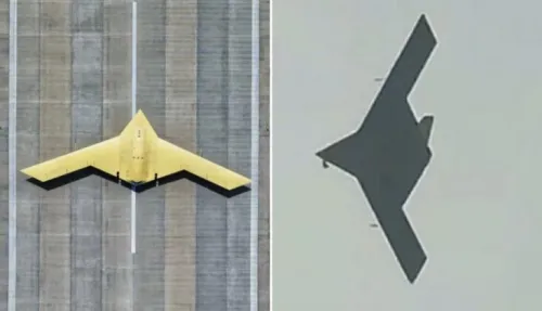 بمب افکن بدون سرنشین پرواز کرد