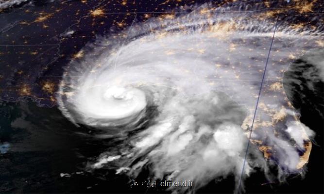 تصویر ماهواره ای از طوفان سهمگین در آمریكا